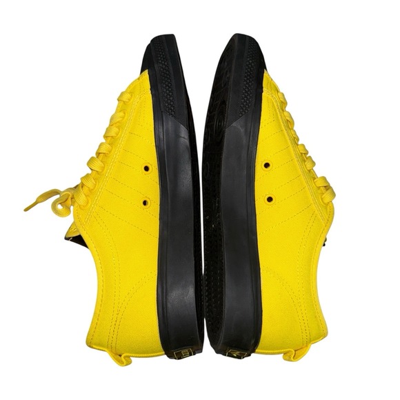 Adidas Originals Nizza MENS‎ 7.5 NWOB Yellow Core Black Canvas Sneakers HQ9866 - Picture 7 of 12
